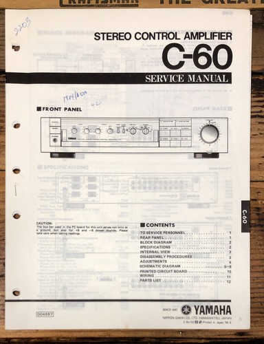 Yamaha preamplificatore - c-60, /