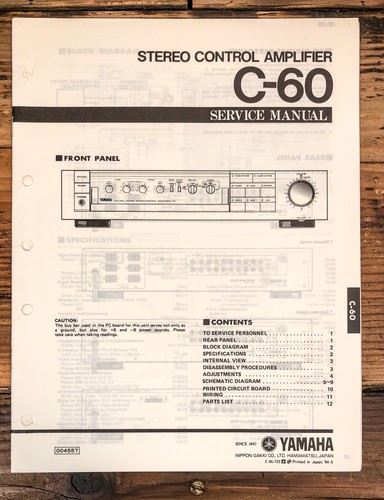 Yamaha preamp - c-60,